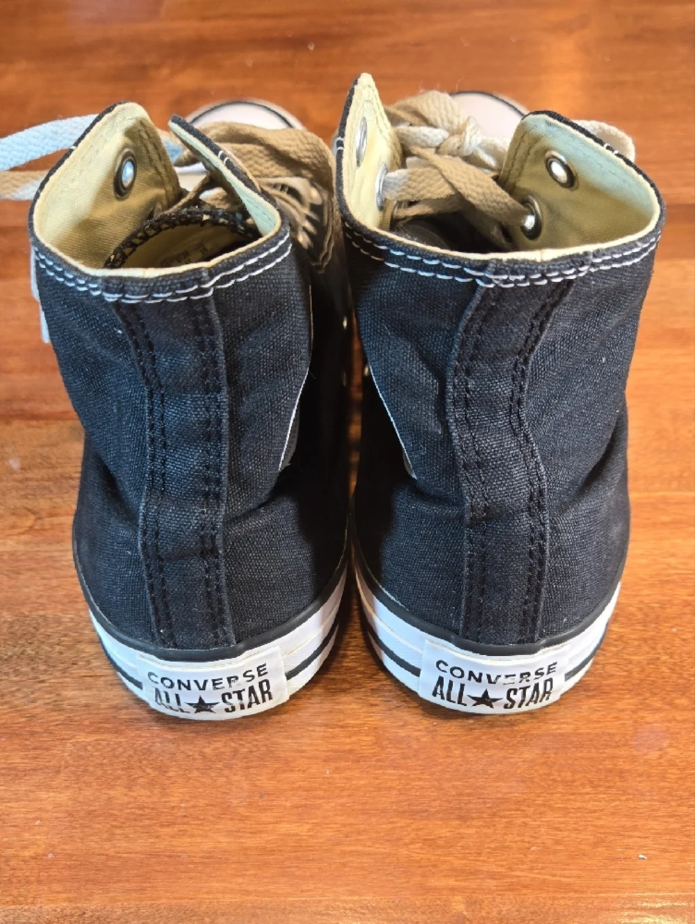 Converse Chuck Taylor All Star Black and White High-Top Sneakers - Picture 7 of 9